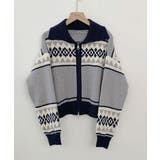 ノルディック柄 Wジップニットブルゾン | VIVID LADY | 詳細画像27