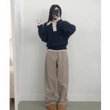 モヘアタッチ ルーズフィット ポロシャツ風ニット | VIVID LADY | 詳細画像18