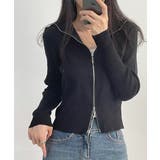 ダブルジップ リブニット カーディガン | VIVID LADY | 詳細画像20 