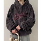 両面ボア フード付きオーバーサイズパーカー | VIVID LADY | 詳細画像11 