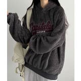 両面ボア フード付きオーバーサイズパーカー | VIVID LADY | 詳細画像22 