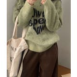 クルーネック カジュアルニットトップス | VIVID LADY | 詳細画像16 