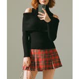 タートルネック×オフショルダー リブニット | VIVID LADY | 詳細画像7