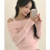 オフショルダーシャギーニットトップス | VIVID LADY | 詳細画像15 