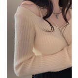 アンゴラ風オフショル コンパクトニット | VIVID LADY | 詳細画像5 