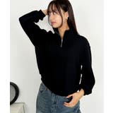 ボリューム袖アノラックリブニット レディース 春 | VIVID LADY | 詳細画像34 
