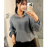 ボリューム袖アノラックリブニット レディース 春 | VIVID LADY | 詳細画像53 