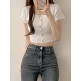 クロップド半袖ニット 全4色 レディース | VIVID LADY | 詳細画像9