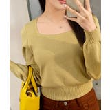 ニットセーター スクエアネック ショート丈 | VIVID LADY | 詳細画像17