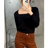 ニットセーター スクエアネック ショート丈 | VIVID LADY | 詳細画像31