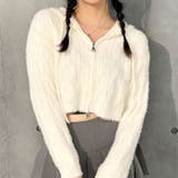 ニットカーディガン ジップアップ フード付き | VIVID LADY | 詳細画像1