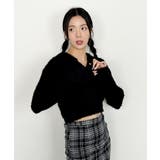 ニットカーディガン ジップアップ フード付き | VIVID LADY | 詳細画像32