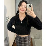 ニットカーディガン ジップアップ フード付き | VIVID LADY | 詳細画像36