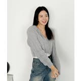 ニットカーディガン ジップアップ フード付き | VIVID LADY | 詳細画像12