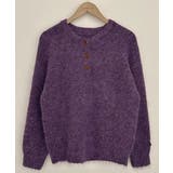 メランジカラー ヘンリーネック ニットプルオーバー | VIVID LADY | 詳細画像34 