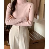 タートルネック リブニットプルオーバー | VIVID LADY | 詳細画像16 