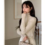 タートルネック リブニットプルオーバー | VIVID LADY | 詳細画像19 