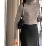 タートルネック リブニットプルオーバー | VIVID LADY | 詳細画像26 