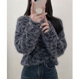 ミックスカラー ボートネックニット | VIVID LADY | 詳細画像22 