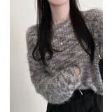 ミックスカラー ボートネックニット | VIVID LADY | 詳細画像7 