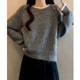 配色 ふわふわニットプルオーバー | VIVID LADY | 詳細画像7 