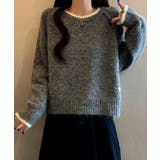 配色 ふわふわニットプルオーバー | VIVID LADY | 詳細画像8 