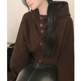 リブフード ハイネック ニットパーカー | VIVID LADY | 詳細画像9 