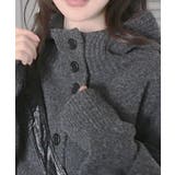 リブフード ハイネック ニットパーカー | VIVID LADY | 詳細画像19 