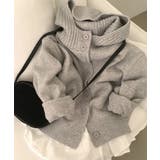 リブフード ハイネック ニットパーカー | VIVID LADY | 詳細画像21 