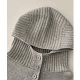 リブフード ハイネック ニットパーカー | VIVID LADY | 詳細画像32 