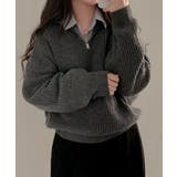 ハーフジップ ハイネックニット プルオーバー | VIVID LADY | 詳細画像20 