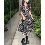 Vネック 花柄 フレア カシュクールワンピース | VIVID LADY | 詳細画像5