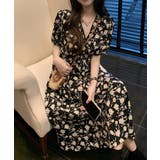 Vネック 花柄 フレア カシュクールワンピース | VIVID LADY | 詳細画像6