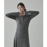 ヘンリーネックリブニットワンピース | VIVID LADY | 詳細画像4 