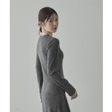 ヘンリーネックリブニットワンピース | VIVID LADY | 詳細画像17 