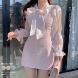 春ツイードビスチェワンピースショート丈 レディース 長袖 | VIVID LADY | 詳細画像1