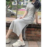 コルセットサイドスリット半袖ロングワンピース 韓国 春夏 | VIVID LADY | 詳細画像16