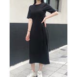 コルセットサイドスリット半袖ロングワンピース 韓国 春夏 | VIVID LADY | 詳細画像9