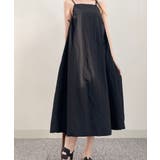 ブラック | シャカシャカ フレアキャミワンピース | VIVID LADY