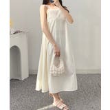 アイボリー | シャカシャカ フレアキャミワンピース | VIVID LADY