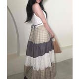 レース×チェック切替 キャミロングワンピース | VIVID LADY | 詳細画像10 