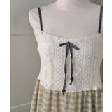 レース×チェック切替 キャミロングワンピース | VIVID LADY | 詳細画像17 