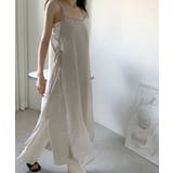 ベージュ | キャミワンピースxラップワンピース２点セット | VIVID LADY