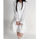 サイドリボン ティアード ノースリーブワンピース | VIVID LADY | 詳細画像4