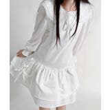 サイドリボン ティアード ノースリーブワンピース | VIVID LADY | 詳細画像5