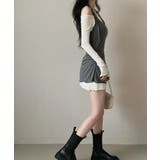 オフショルダー×ホルターネック レイヤードミニワンピース | VIVID LADY | 詳細画像8