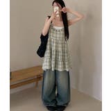 チェック フリル キャミソールワンピース | VIVID LADY | 詳細画像4 