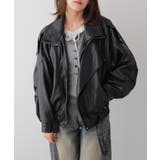 ブラック | フェイクレザーライダースジャケット | VIVID LADY