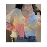 グラデーションニットカーディガン 長袖 全３色 | VIVID LADY | 詳細画像8 