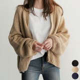 シンプルなニットカーディガン レディース Y2K | VIVID LADY | 詳細画像1